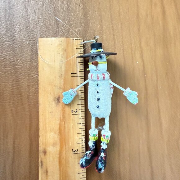Dept 56 KRINKLES by Patience Brewster Figure Winter Snowman Christmas Ornament - Picture 4 of 4